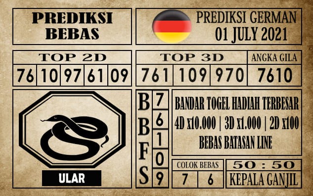 Prediksi Germany Hari Ini 01 Juli 2021