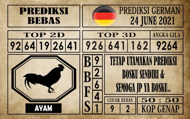 Prediksi Germany Hari Ini 24 Juni 2021