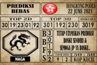 Prediksi Hongkong Pools Hari Ini 22 Juni 2021