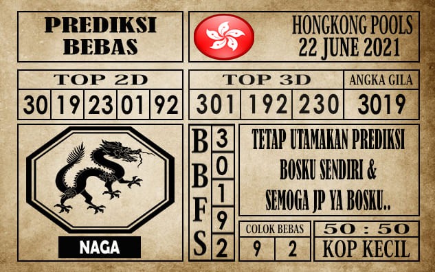 Prediksi Hongkong Pools Hari Ini 22 Juni 2021