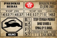 Prediksi Hongkong Pools Hari Ini 23 Juni 2021