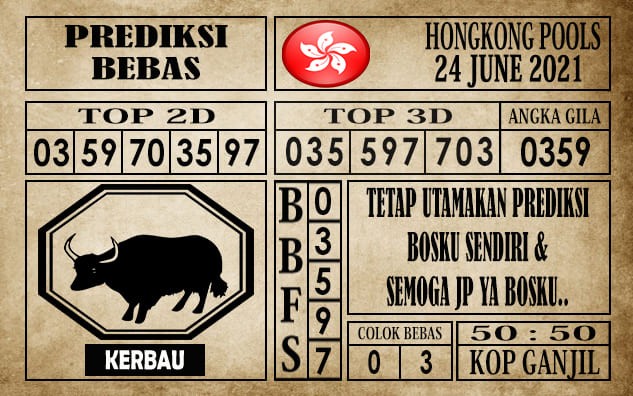Prediksi Hongkong Pools Hari Ini 24 Juni 2021