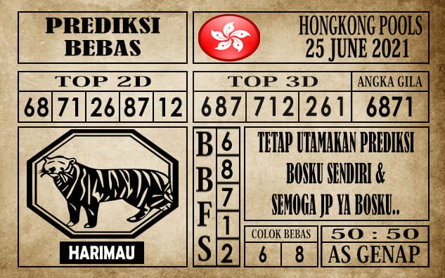 Prediksi Hongkong Pools Hari Ini 25 Juni 2021