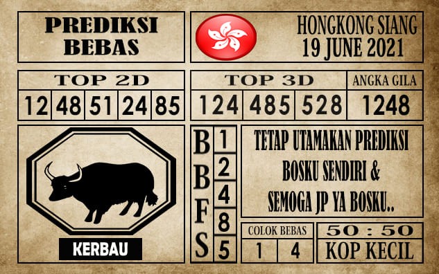 Prediksi Hongkong Siang Hari Ini 19 Juni 2021