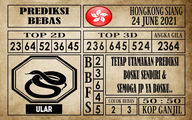 Prediksi Hongkong Siang Hari Ini 24 Juni 2021