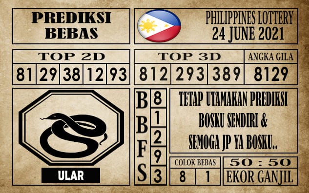 Prediksi Filipina PCSO Hari Ini 24 Juni 2021