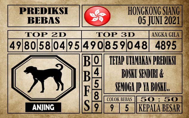 Prediksi Hongkong Siang Hari ini 05 Juni 2021