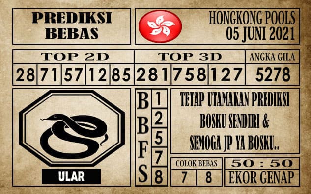 Prediksi Hongkong Pools Hari Ini 05 Juni 2021