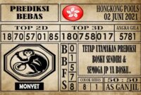 Prediksi Hongkong Pools Hari Ini 02 Juni 2021