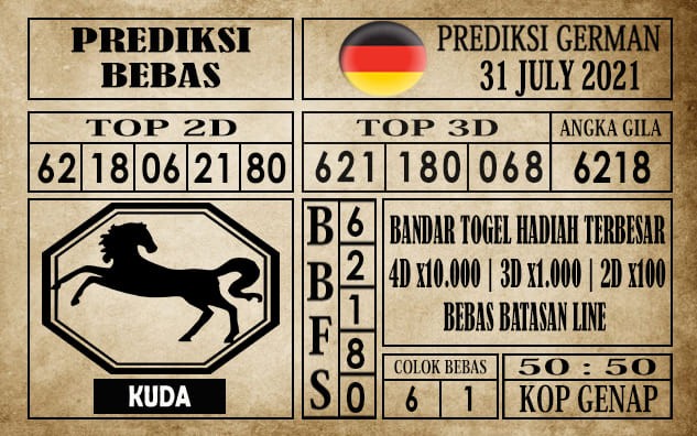 Prediksi Germany Hari Ini 31 Juli 2021