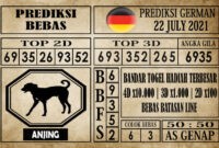 Prediksi Germany Hari Ini 22 Juli 2021