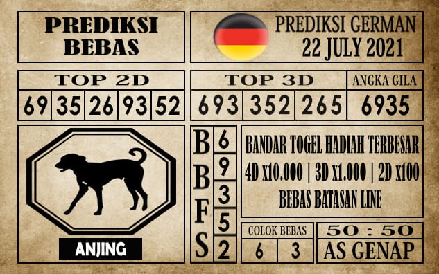 Prediksi Germany Hari Ini 22 Juli 2021