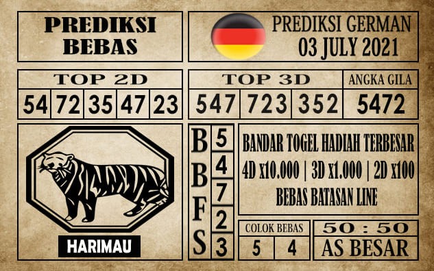 Prediksi Germany Hari Ini 03 Juli 2021