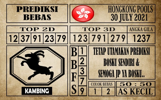 Prediksi Hongkong Pools Hari Ini 30 Juli 2021