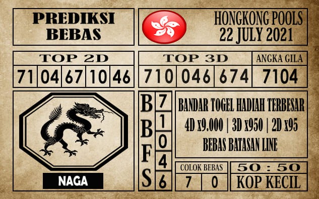 Prediksi Hongkong Pools Hari Ini 22 Juli 2021