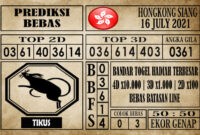 Prediksi Hongkong Siang Hari Ini 16 Juli 2021
