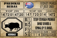 Prediksi Sydney Pools Hari Ini 17 Juli 2021