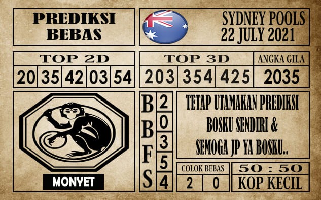 Prediksi Sydney Pools Hari Ini 22 Juli 2021