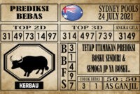 Prediksi Sydney Pools Hari Ini 24 Juli 2021