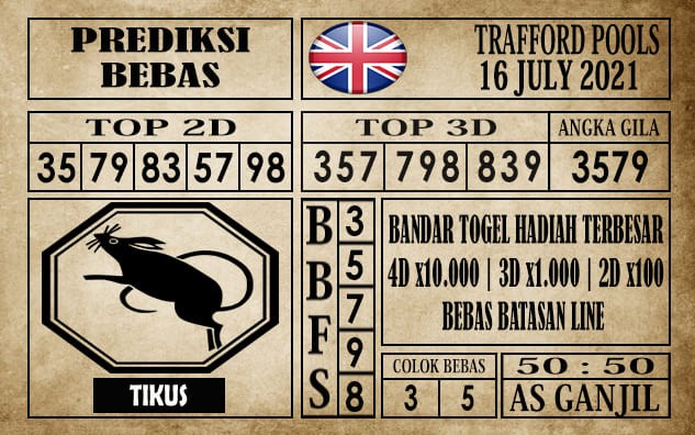 Prediksi Trafford Pools Hari Ini 16 Juli 2021
