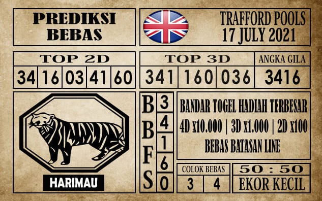 Prediksi Trafford Pools Hari Ini 17 Juli 2021
