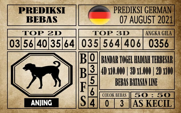 Prediksi Germany Hari Ini 07 Agustus 2021