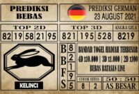 Prediksi Germany Hari Ini 23 Agustus 2021