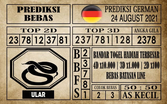 Prediksi Germany Hari Ini 24 Agustus 2021