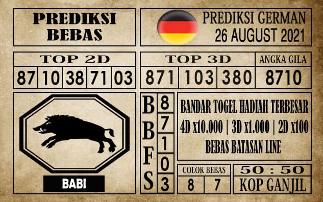 Prediksi Germany Hari Ini 26 Agustus 2021