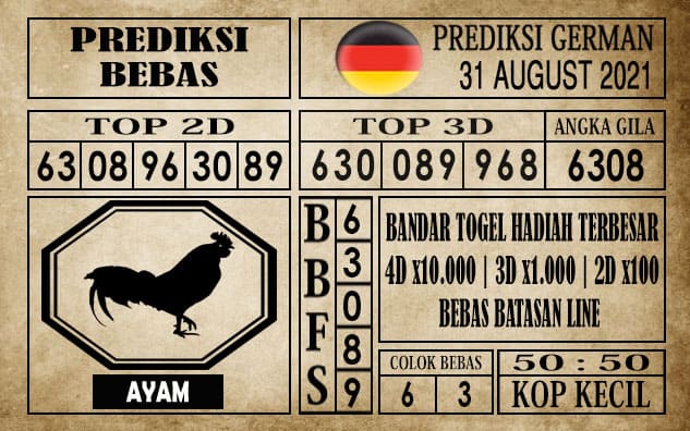 Prediksi Germany Hari Ini 31 Agustus 2021