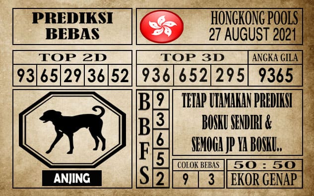 Prediksi Hongkong Pools Hari Ini 27 Agustus 2021
