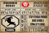 Prediksi Hongkong Pools Hari Ini 29 Agustus 2021 Prediksi Hongkong Pools Hari Ini 29 Agustus 2021