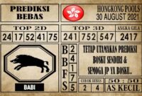 Prediksi Hongkong Pools Hari Ini 30 Agustus 2021 Prediksi Hongkong Pools Hari Ini 30 Agustus 2021