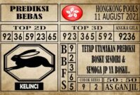 Prediksi Hongkong Pools Hari Ini 11 Agustus 2021 Prediksi Hongkong Pools Hari Ini 11 Agustus 2021