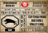 Prediksi Hongkong Pools Hari Ini 20 Agustus 2021 Prediksi Hongkong Pools Hari Ini 20 Agustus 2021