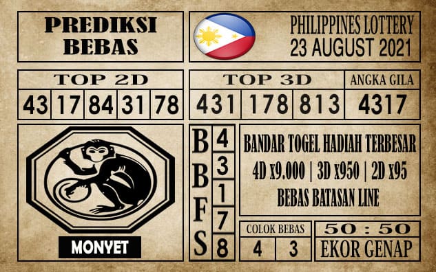 Prediksi Filipina PCSO Hari Ini 23 Agustus 2021