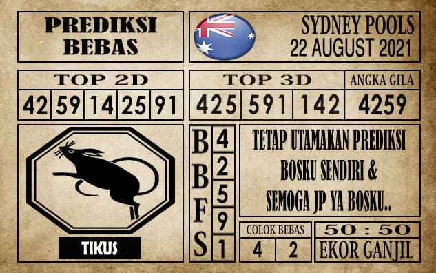 Prediksi Sydney Pools Hari Ini 22 Agustus 2021