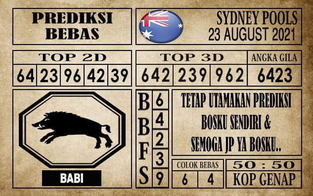 Prediksi Sydney Pools Hari Ini 23 Agustus 2021