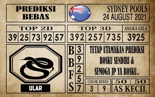Prediksi Sydney Pools Hari Ini 24 Agustus 2021