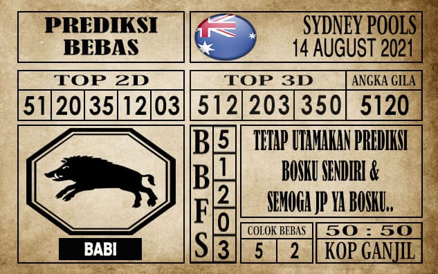 Prediksi Sydney Pools Hari Ini 14 Agustus 2021