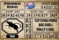 Prediksi Sydney Pools Hari Ini 18 Agustus 2021