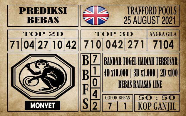 Prediksi Trafford Pools Hari Ini 25 Agustus 2021