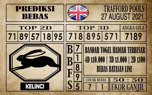 Prediksi Trafford Pools Hari Ini 27 Agustus 2021