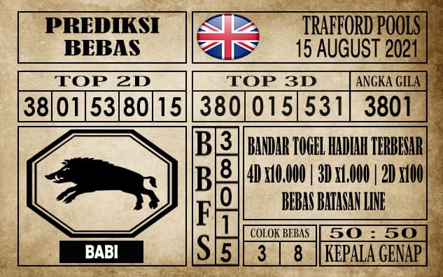 Prediksi Trafford Pools Hari Ini 15 Agustus 2021