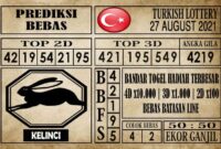 Prediksi Turkish Lottery Hari Ini 27 Agustus 2021