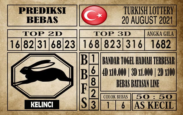 Prediksi Turkish Lottery Hari Ini 20 Agustus 2021