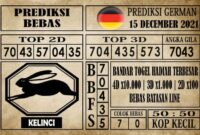 Prediksi Germany Hari Ini 15 Desember 2021