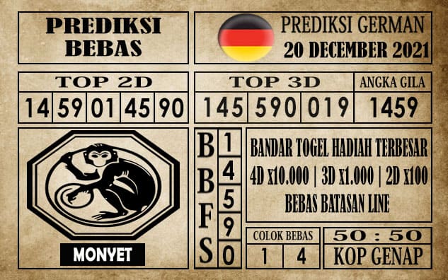 Prediksi Germany Hari Ini 20 Desember 2021