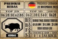 Prediksi Germany Hari Ini 22 Desember 2021
