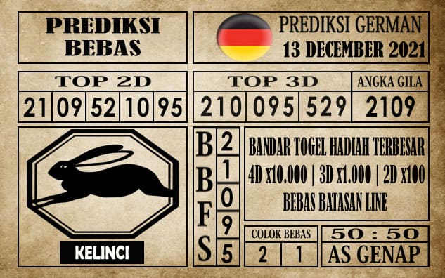 Prediksi Germany Hari Ini 13 Desember 2021